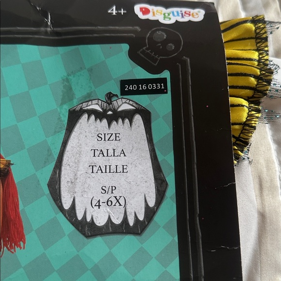 Nightmare Before Christmas Sally Dress Up Costume Size 4-6X - Picture 6 of 16